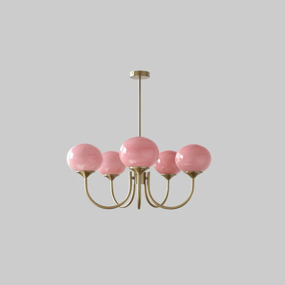 Aris | Designerska lampa wisząca z żyrandolem