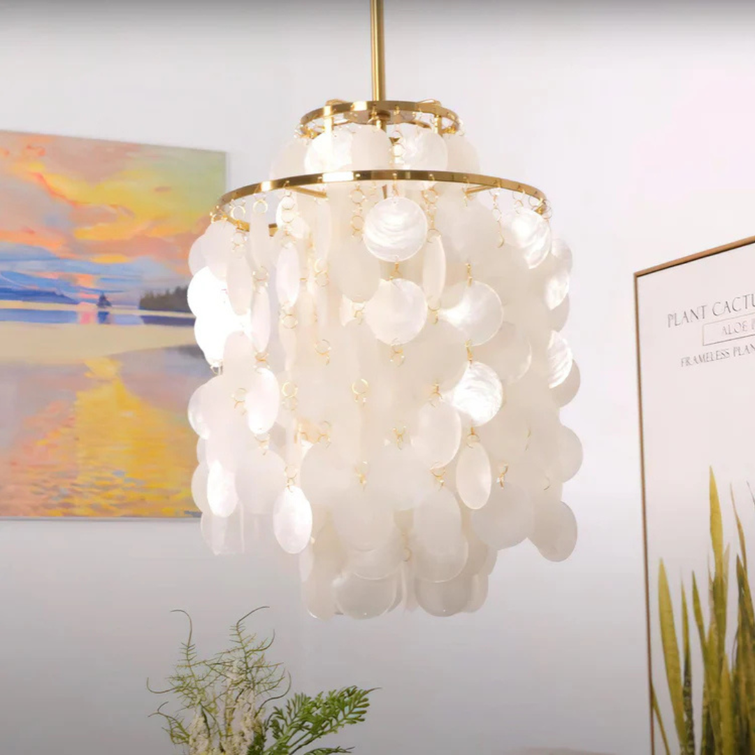Capriva | Lampa wisząca z elementami muszli