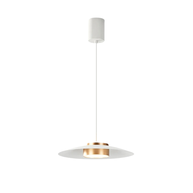 Alvra | Lampa wisząca w płaskim kloszu