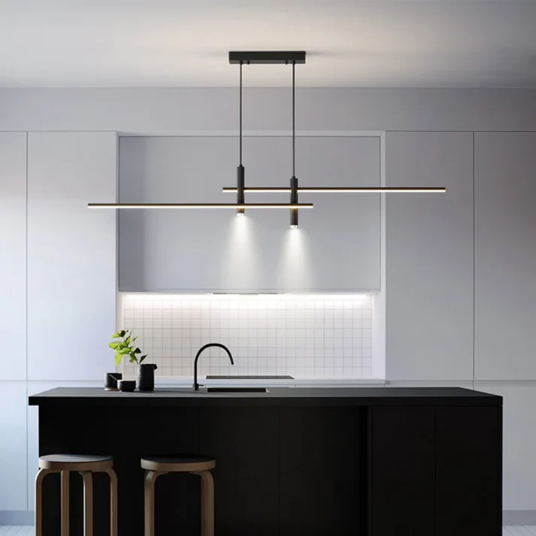 Arisca | Nowoczesna, podłużna lampa wisząca LED