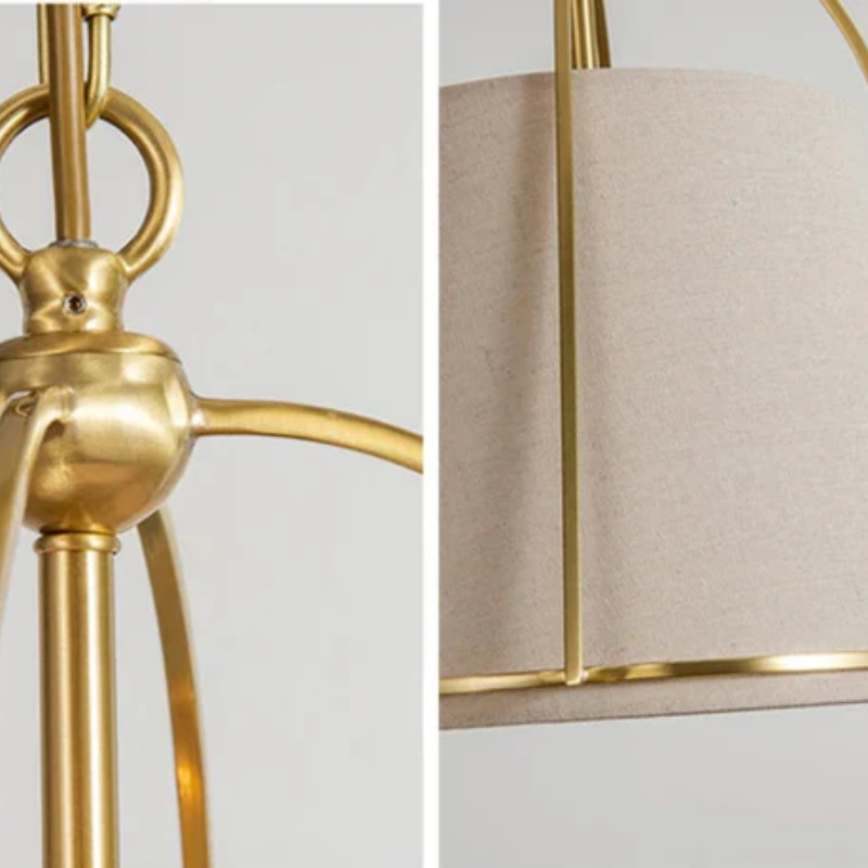 Amaril | Lampa wisząca z abażurem z tkaniny