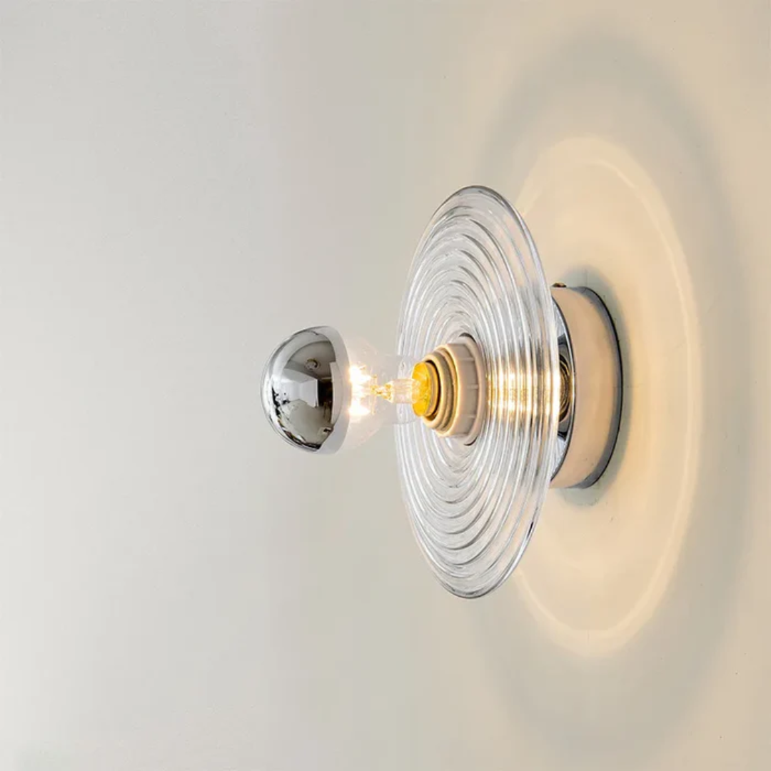 Mara | Szklana lampa ścienna w stylu retro