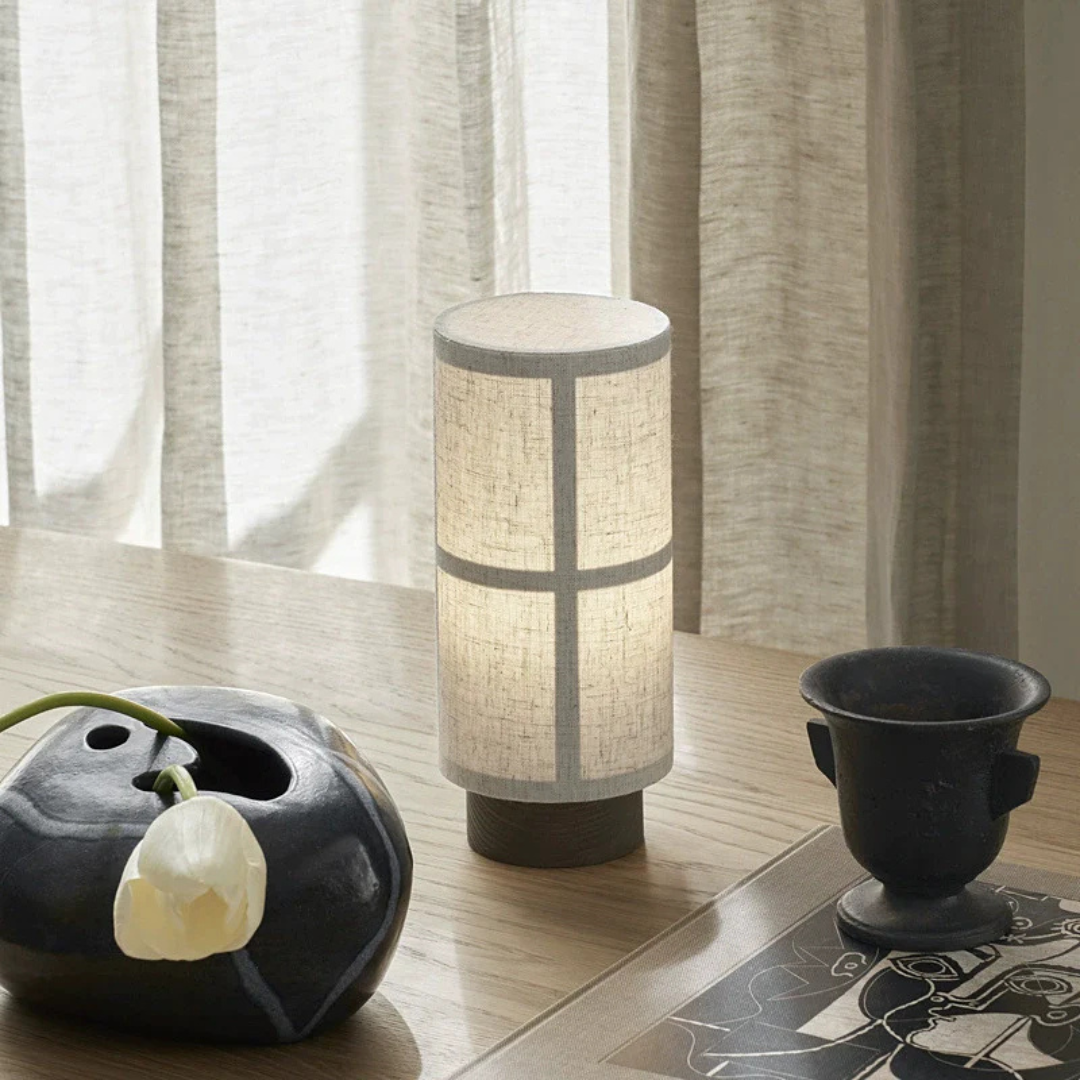 Zen | Japońska lampa stołowa z jedwabiu