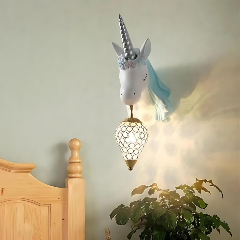 Celestia | Kinkiet jednorożec do pokoju dziewczęcego