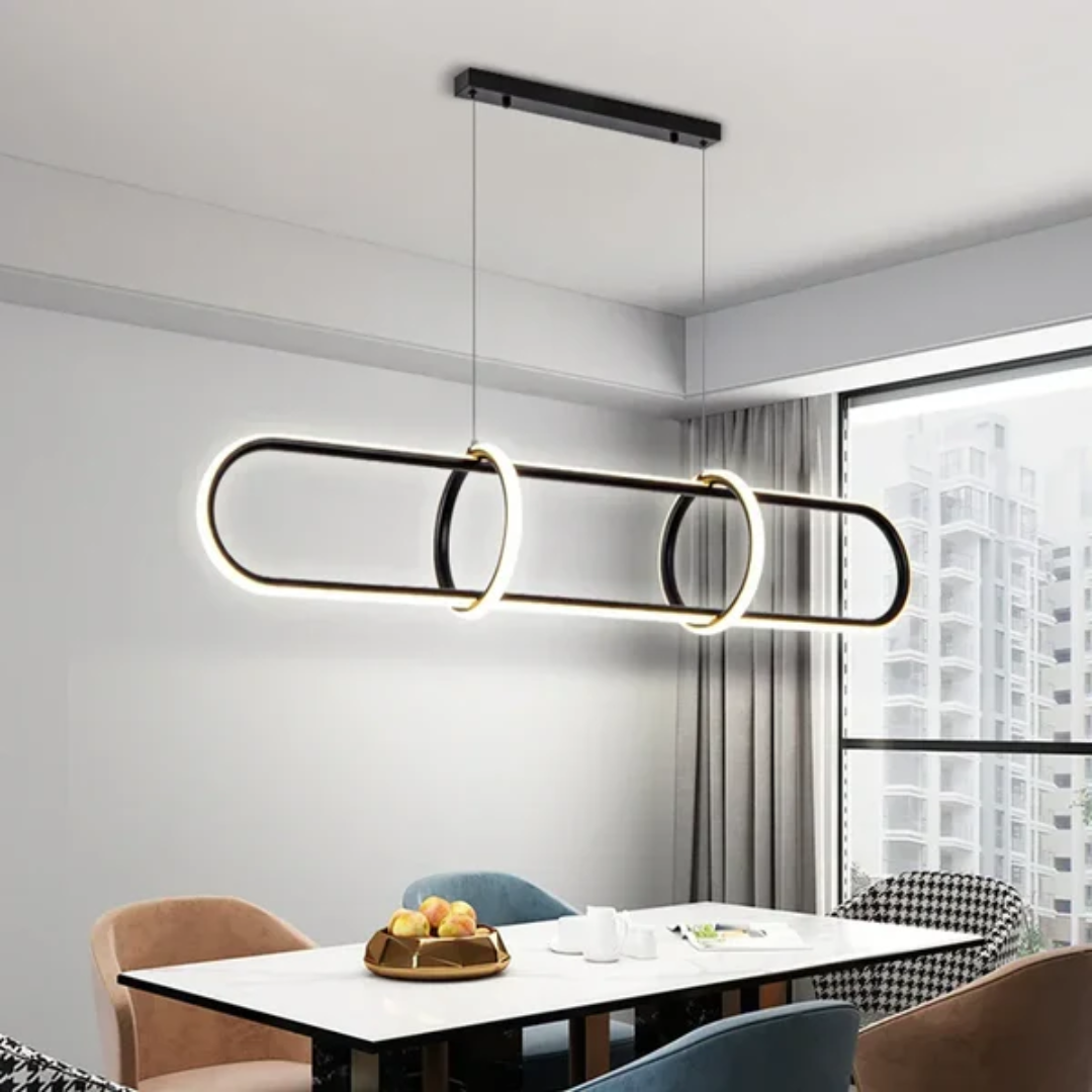 Lampa wisząca owalna | Designerska lampa sufitowa