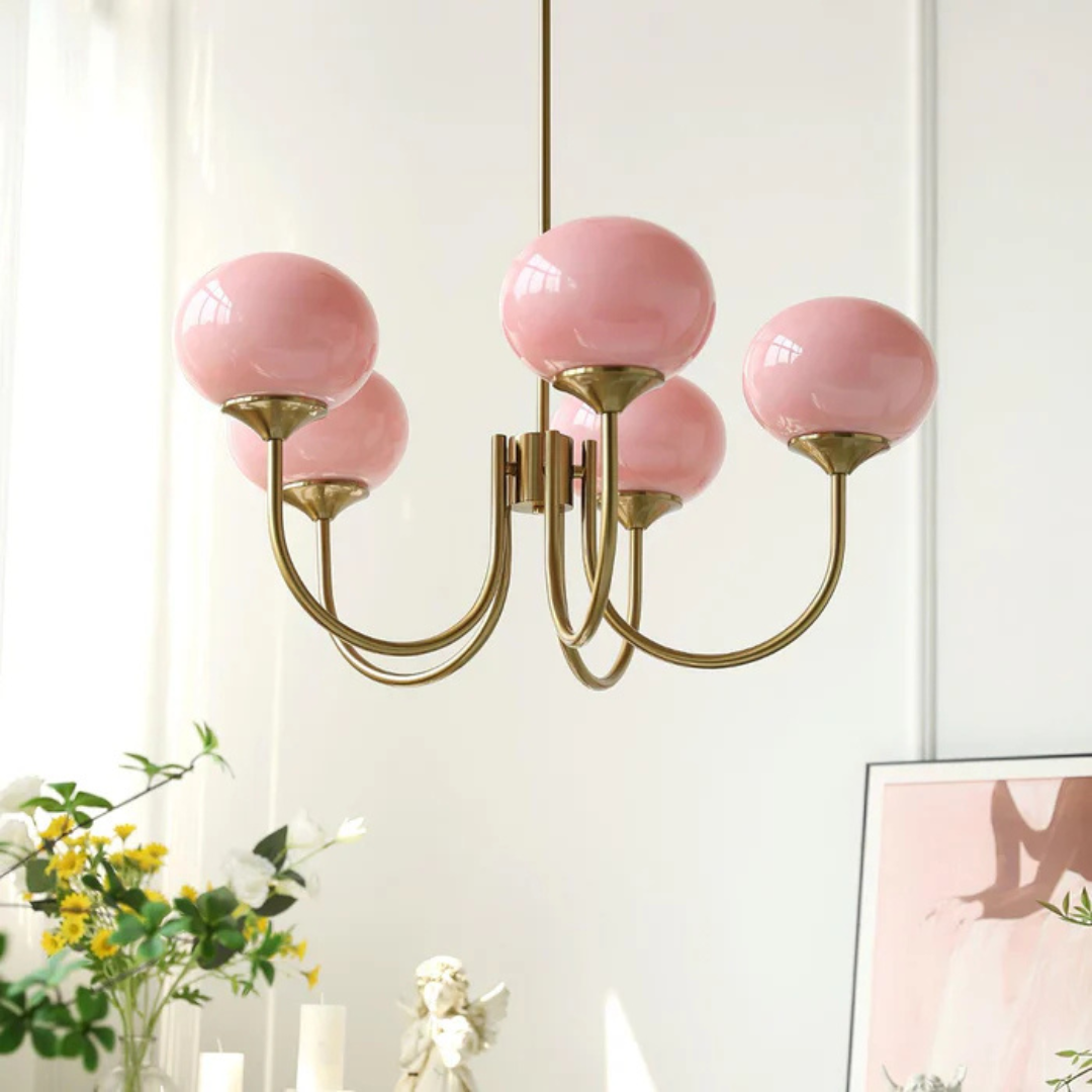 Aris | Designerska lampa wisząca z żyrandolem