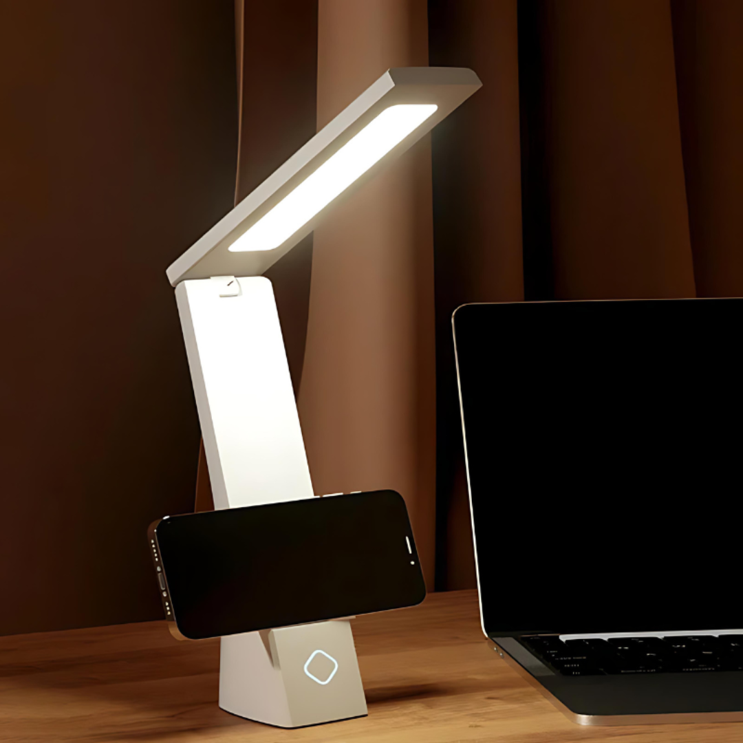 Składana lampa stołowa LED | Kompaktowe oświetlenie wewnętrzne