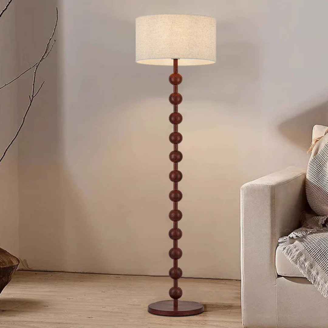 Arbor | Lampa podłogowa Drewniana lampa podłogowa do harmonijnego wystroju wnętrz