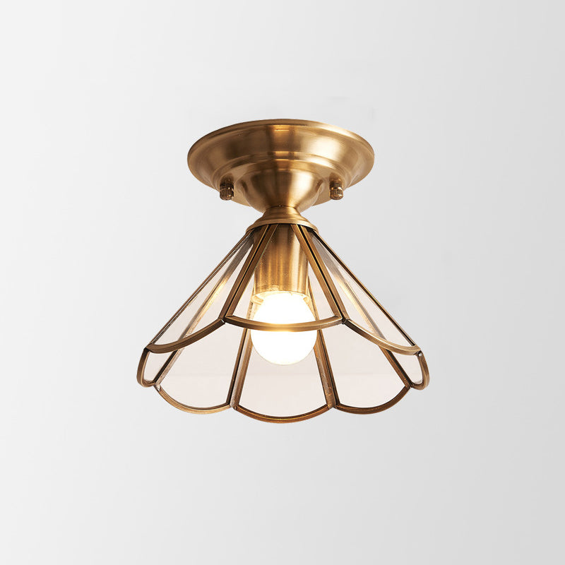 Florabelle | Lampa sufitowa z mosiądzu i szkła
