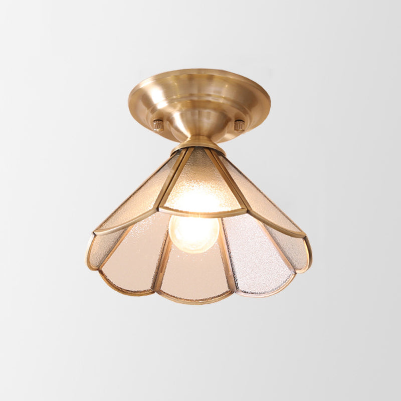 Florabelle | Lampa sufitowa z mosiądzu i szkła