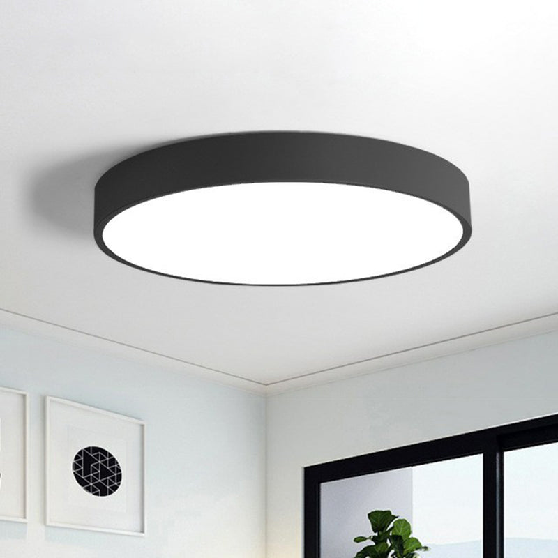 Aurelium | Okrągła lampa sufitowa LED z złotą ramką