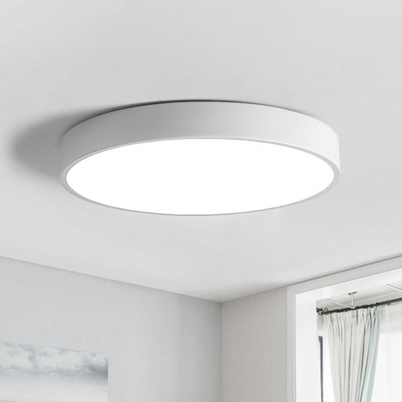 Aurelium | Okrągła lampa sufitowa LED z złotą ramką