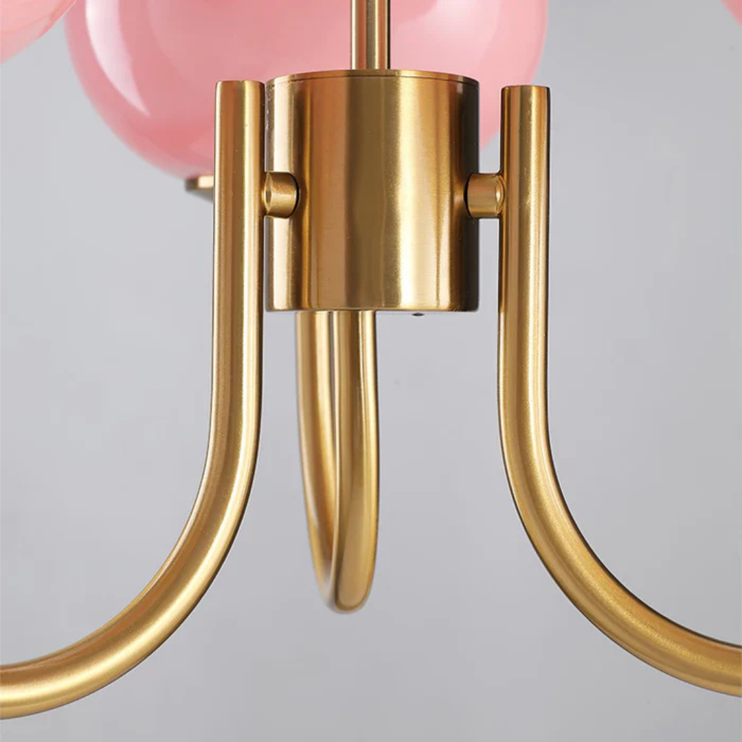 Aris | Designerska lampa wisząca z żyrandolem