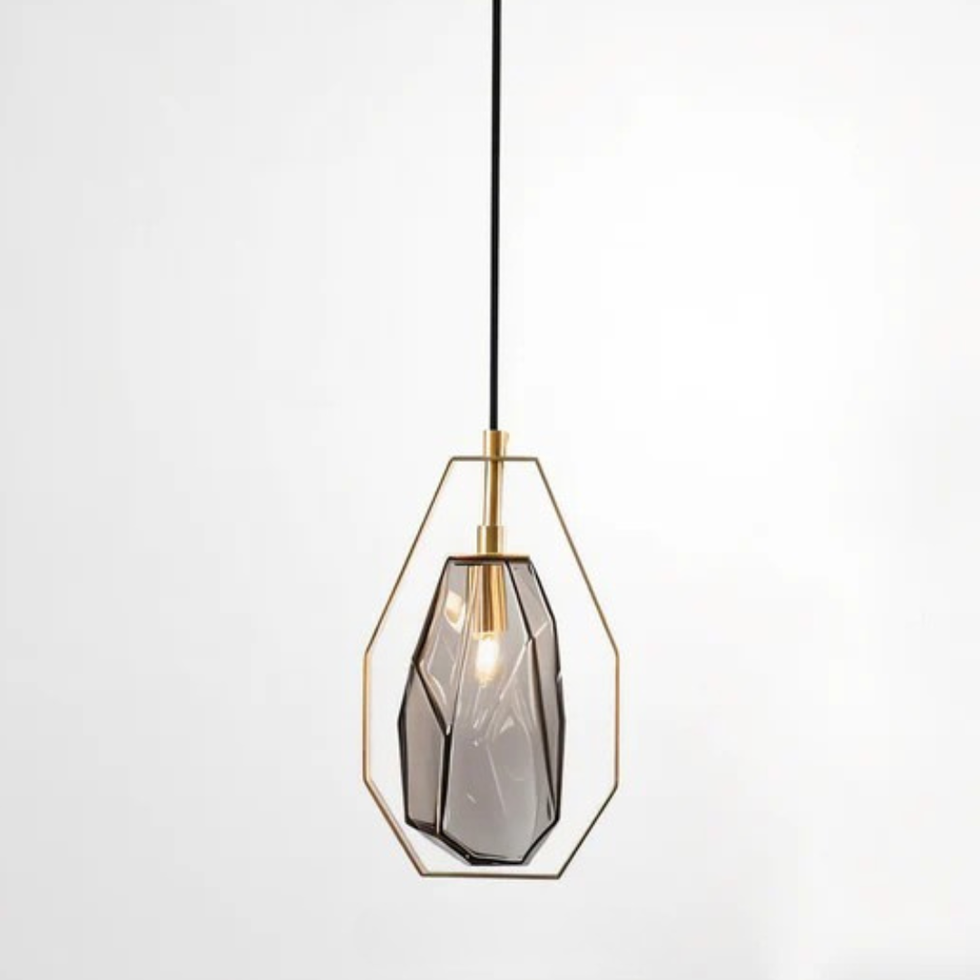 Elaris | Geometryczna szklana lampa wisząca