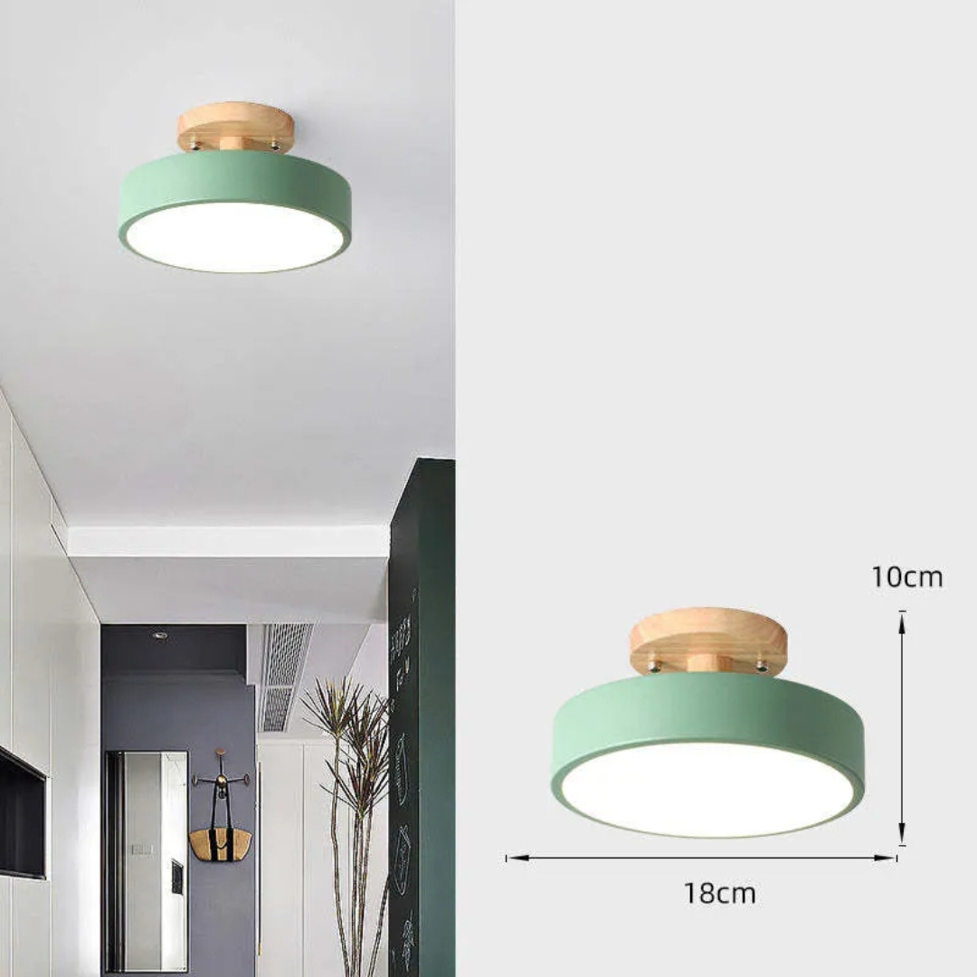 Nordis | Lampy sufitowe LED z drewnianą ramą