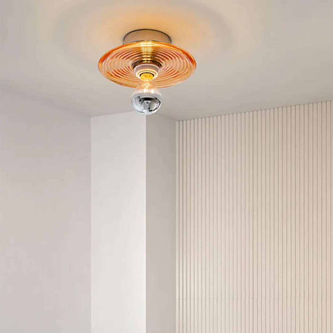 Mara | Szklana lampa ścienna w stylu retro