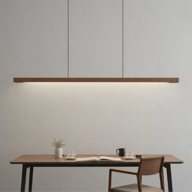 Cedira | Lampa wisząca w stylu drewnianych listew