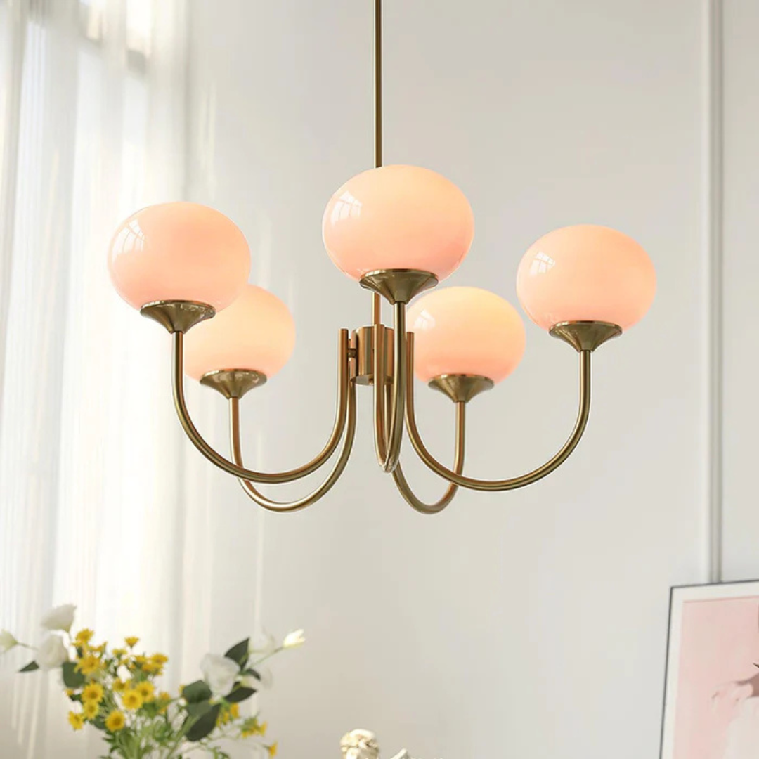 Aris | Designerska lampa wisząca z żyrandolem