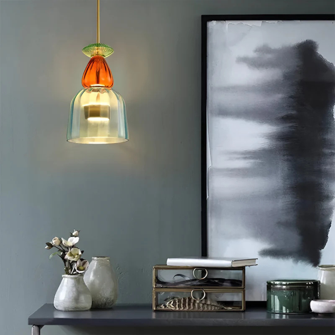 Vitrina | Kolorowa szklana lampa wisząca LED