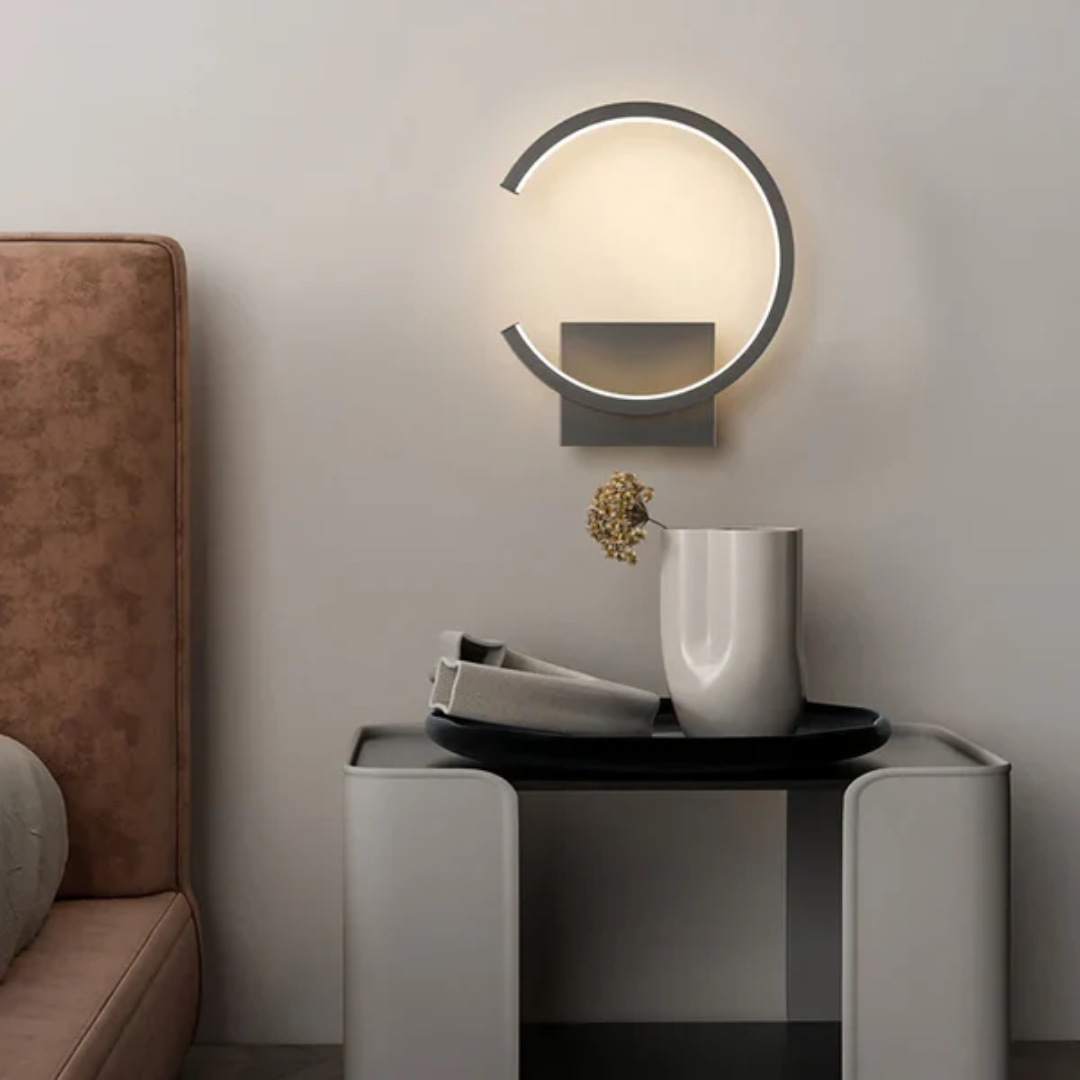 Okrągła lampa ścienna LED do salonu