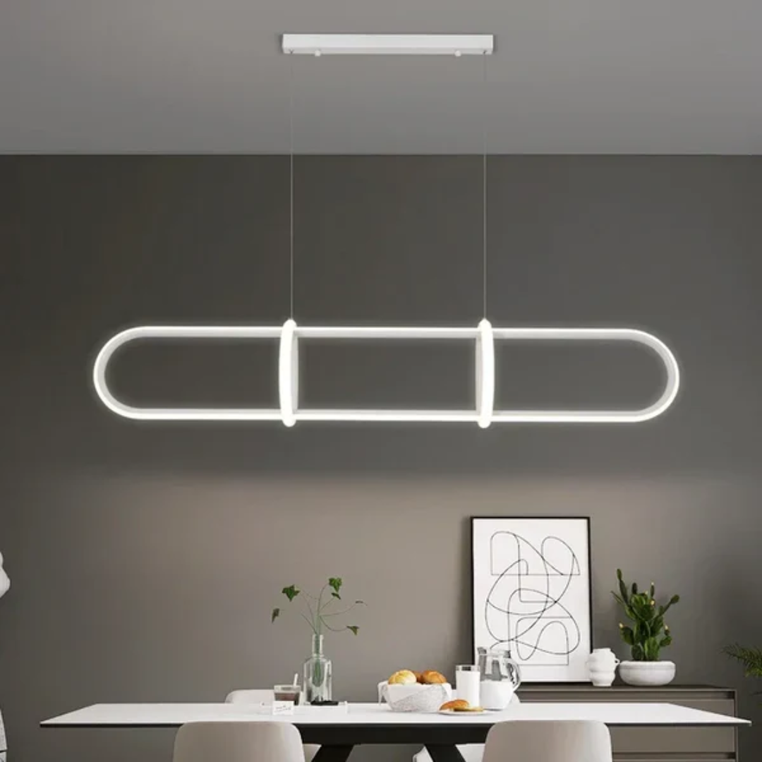Lampa wisząca owalna | Designerska lampa sufitowa