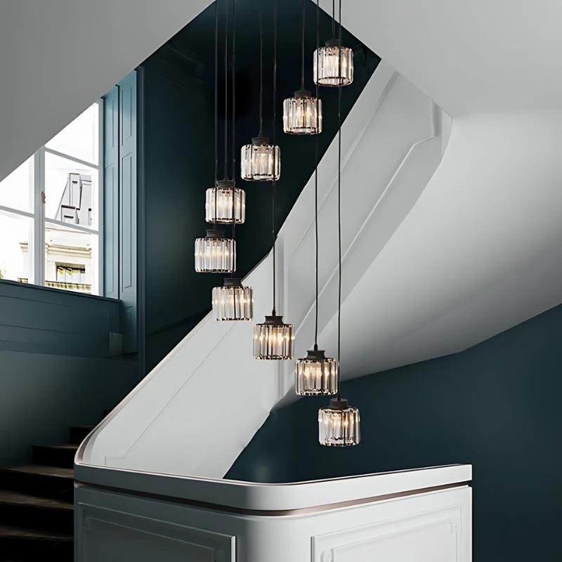 Calira | Lampa sufitowa w stylu cylindrycznego szkła