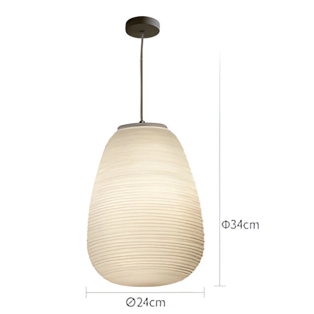 Liora | Lampa wisząca z opalowego szkła