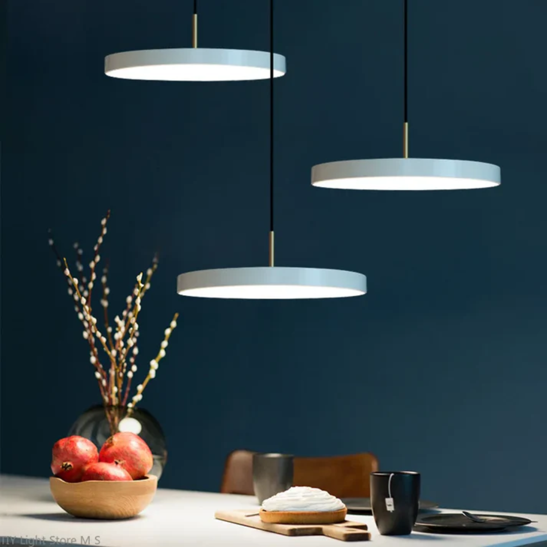 Okrągła Lampa Wisząca | Światło do Salonu