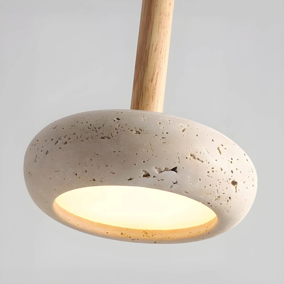 Ardena | Lampa wisząca z betonu i drewna