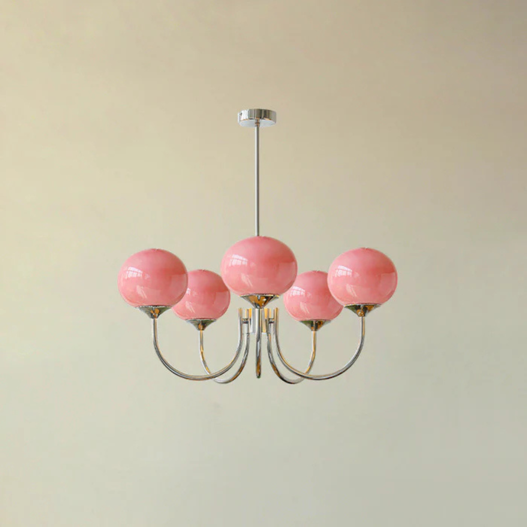 Aris | Designerska lampa wisząca z żyrandolem