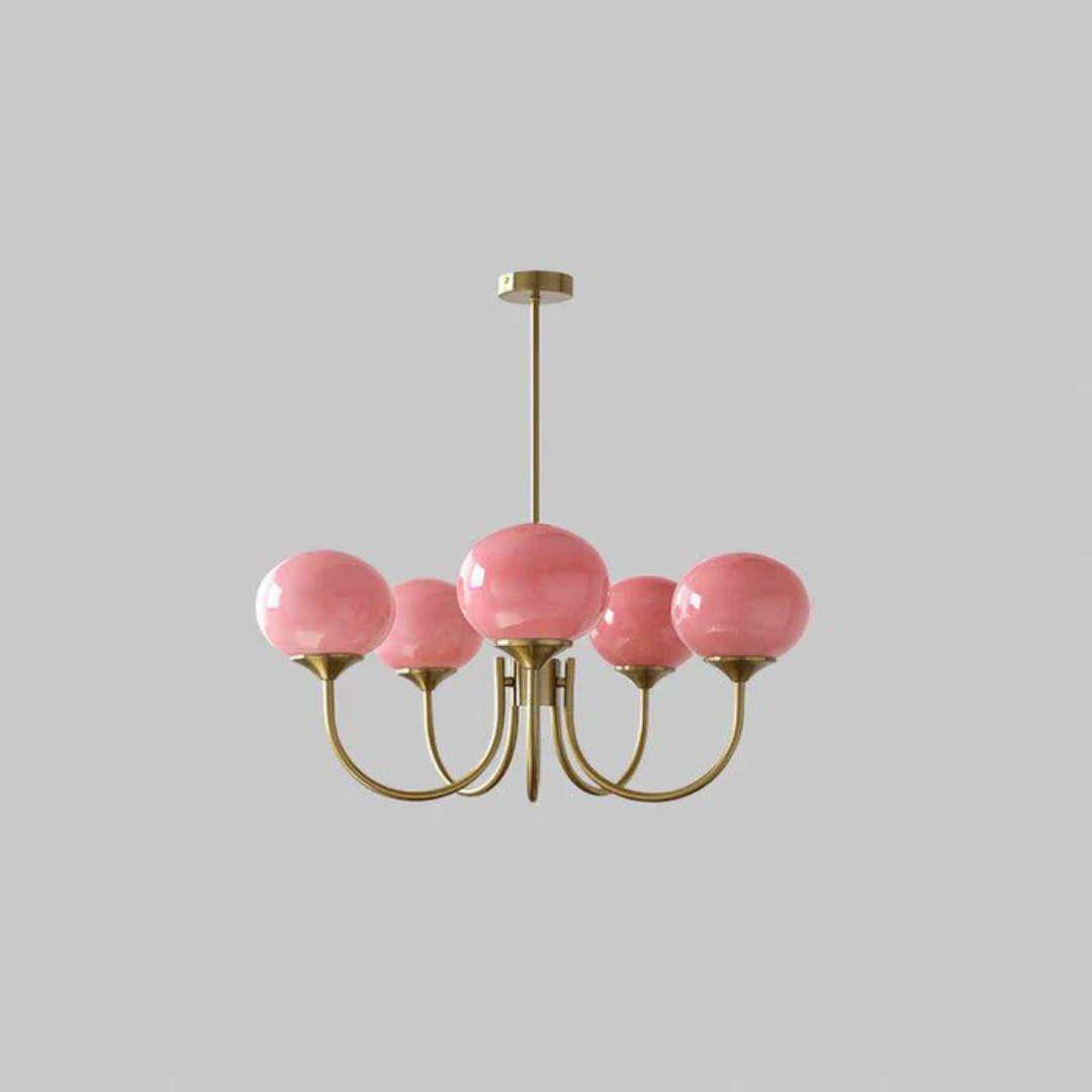 Aris | Designerska lampa wisząca z żyrandolem