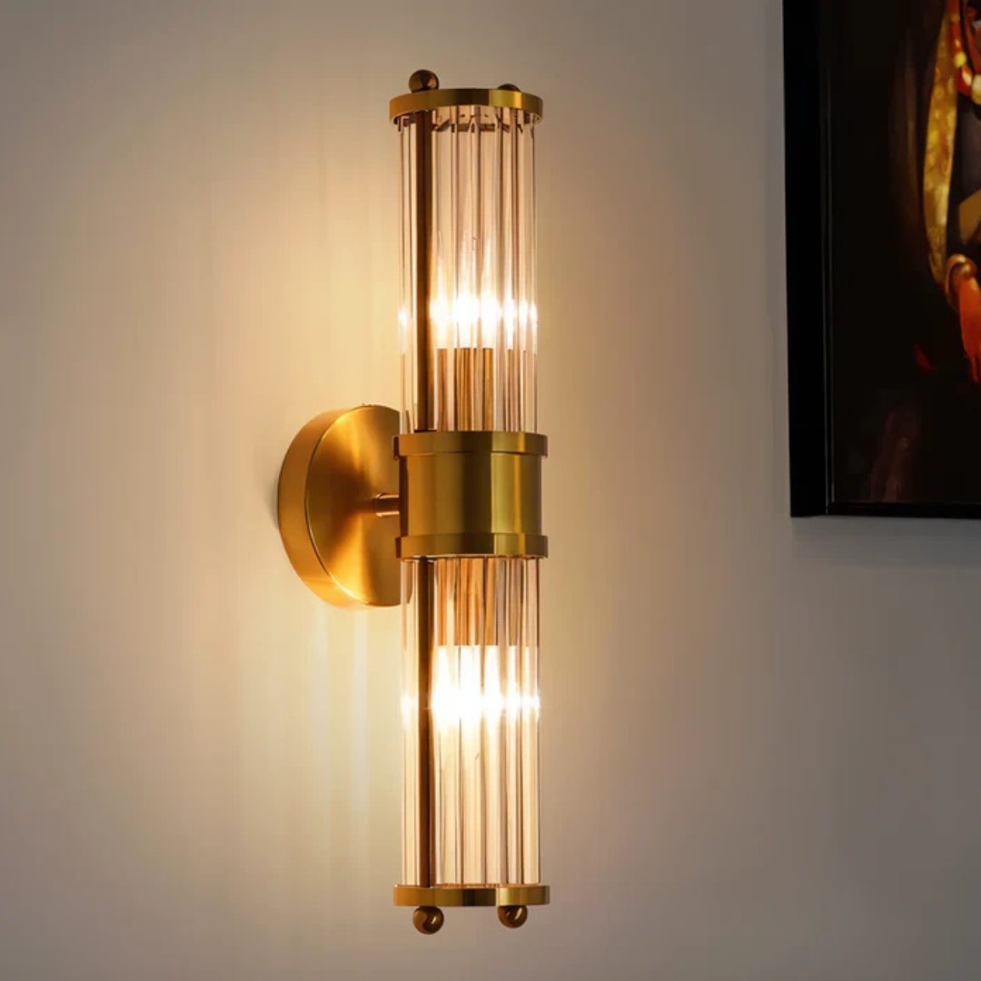 Lampa ścienna LED | Złoty design do oświetlenia wewnętrznego