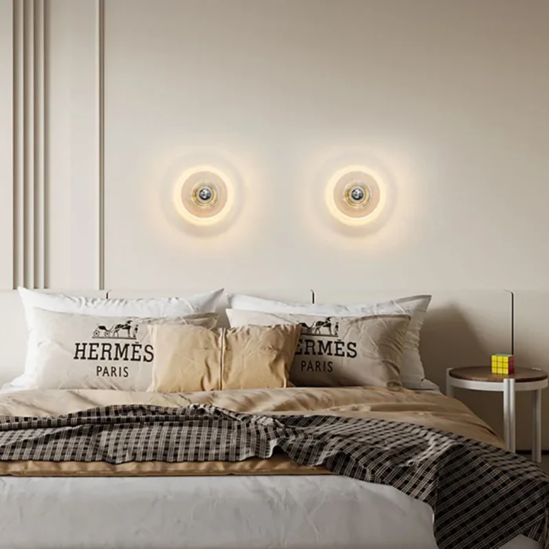 Mara | Szklana lampa ścienna w stylu retro