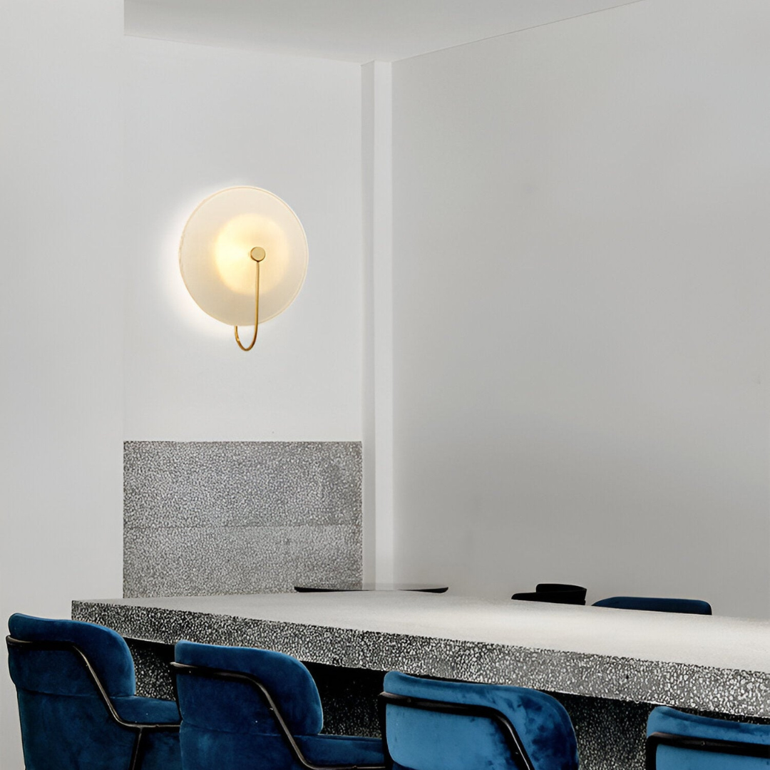 Valora | Okrągła szklana lampa ścienna