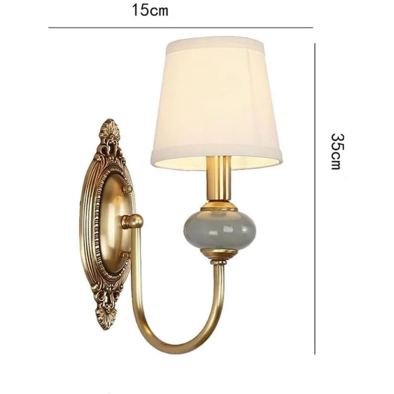 Retrova | Miedziana lampa ścienna LED w stylu vintage