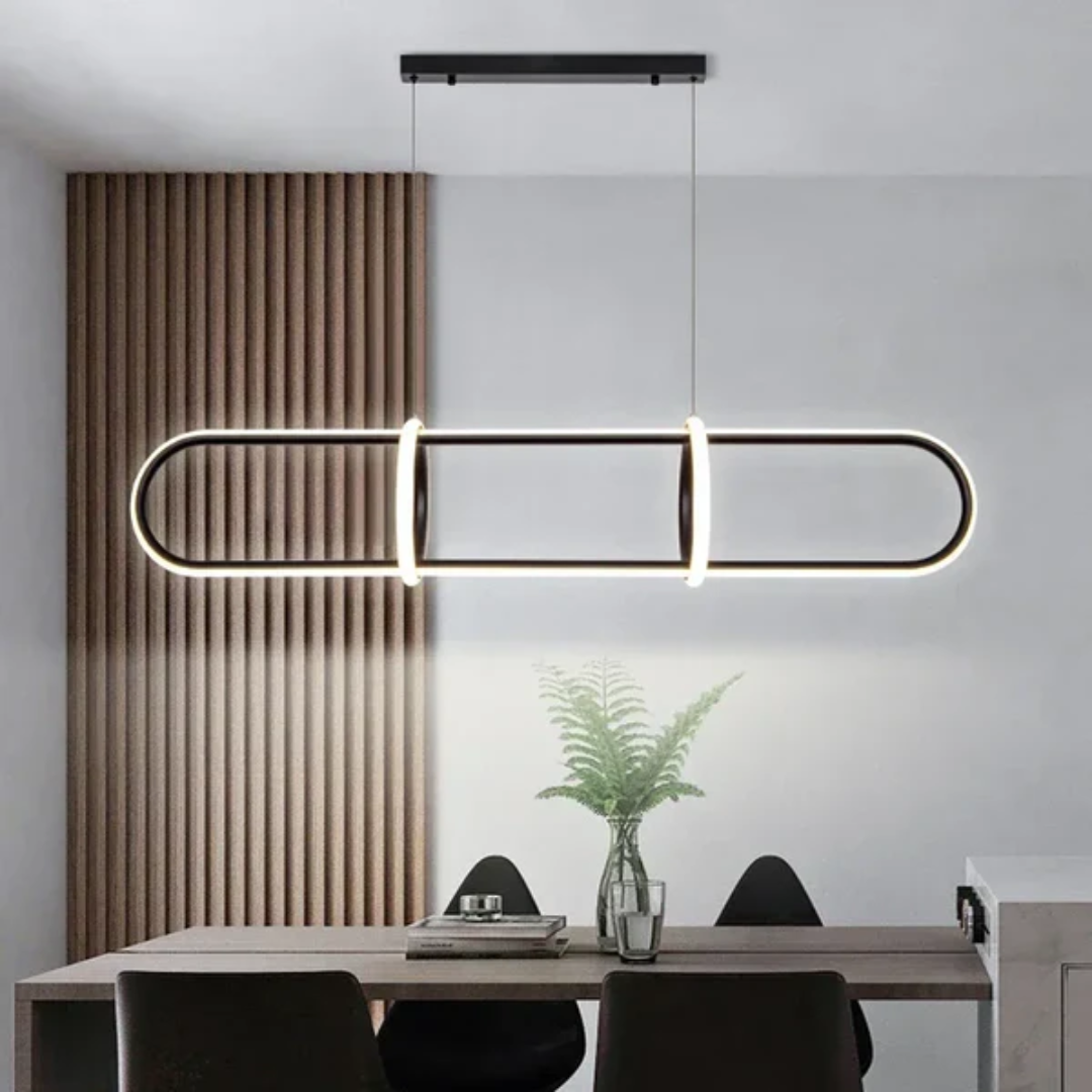 Lampa wisząca owalna | Designerska lampa sufitowa