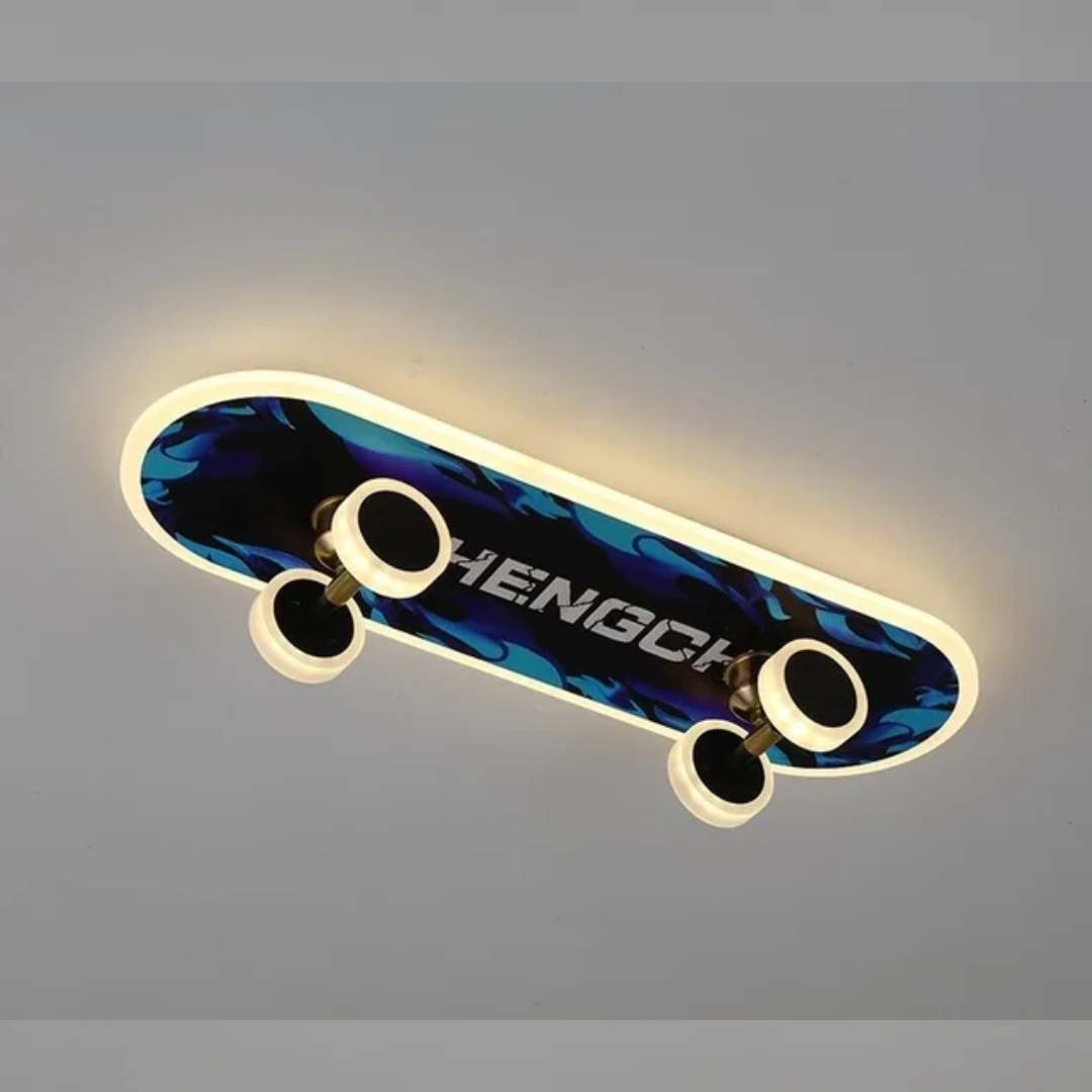 Lampa sufitowa LED | w stylu deskorolki