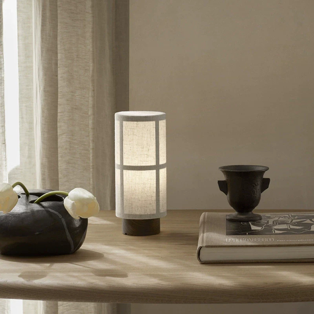 Zen | Japońska lampa stołowa z jedwabiu
