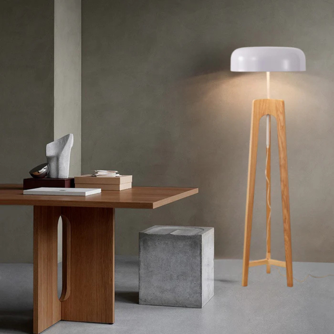 Norvella | Lampa podłogowa w skandynawskim stylu trójnożnym