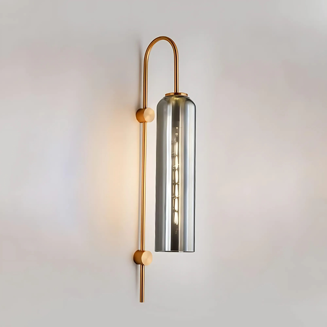 Szklana lampa ścienna LED | Stylowe oświetlenie do salonów