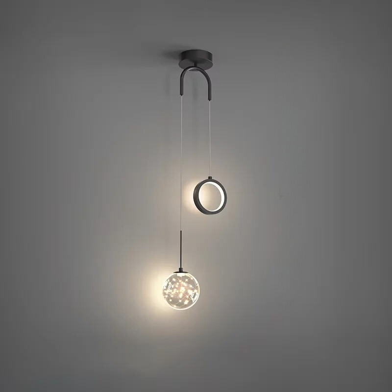 Ceyra | Lampa wisząca w kształcie kryształowej półkuli