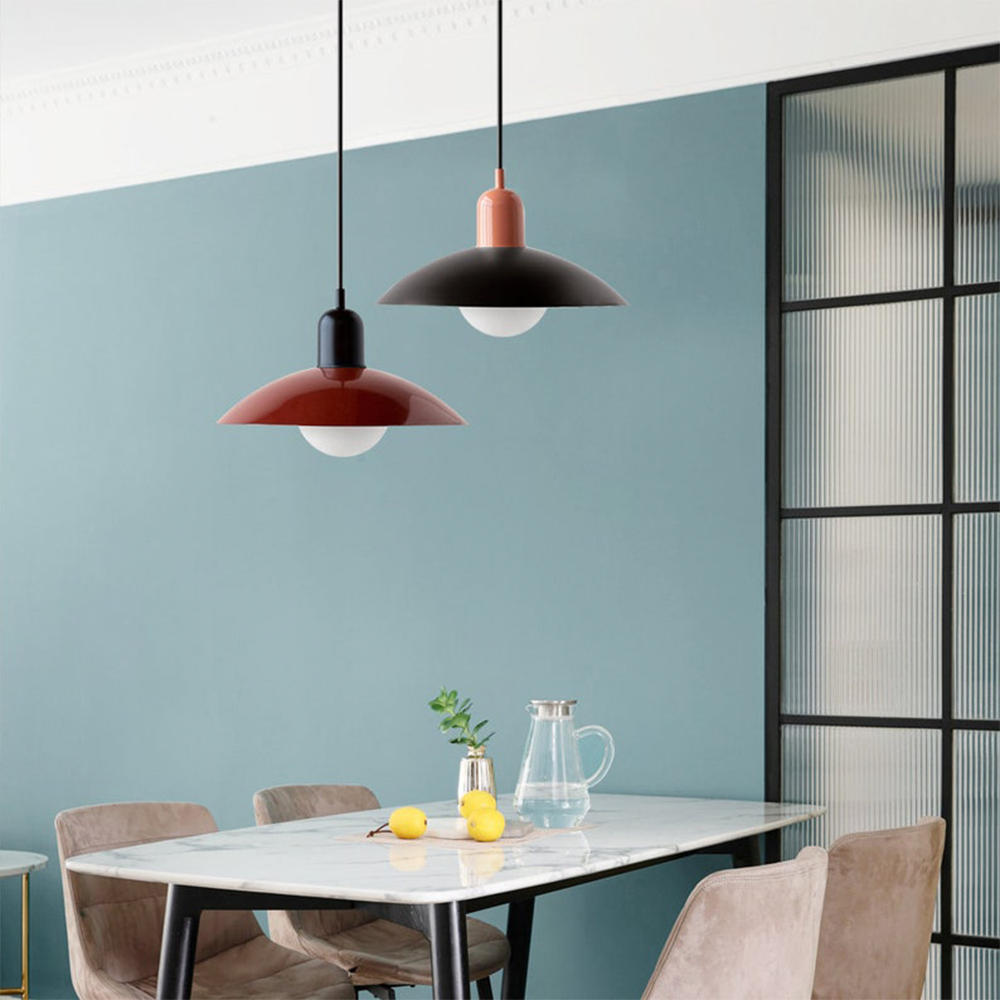 Lampa wisząca Macaron | Kolorowy szklany klosz w nowoczesnym stylu