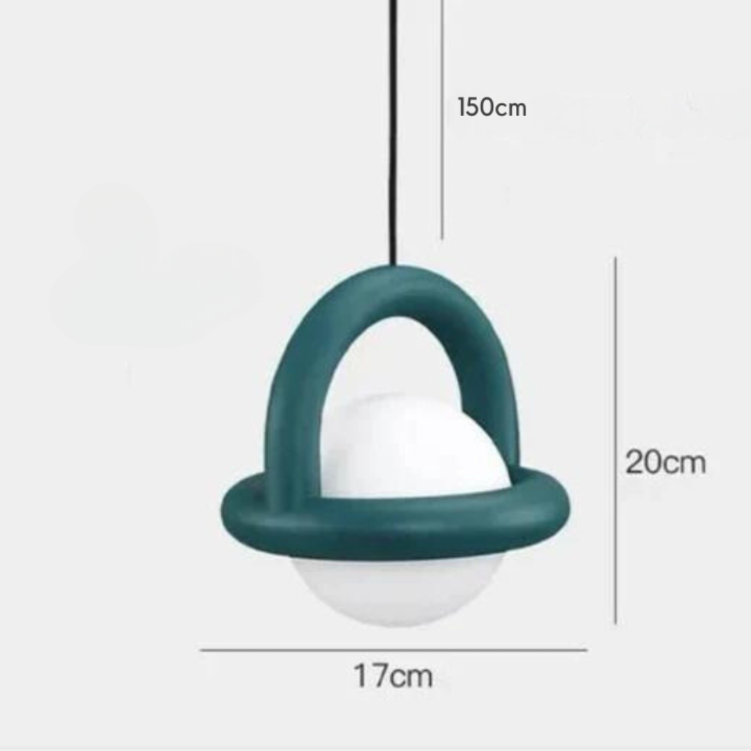Lunira | Lampa wisząca w kształcie kulistego pierścienia