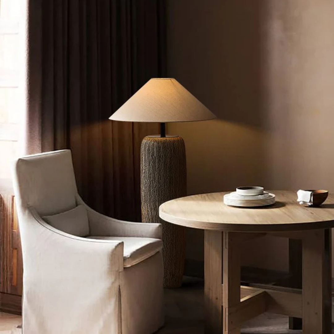 Terrona | Lampa podłogowa w kolorze naturalnego kamienia