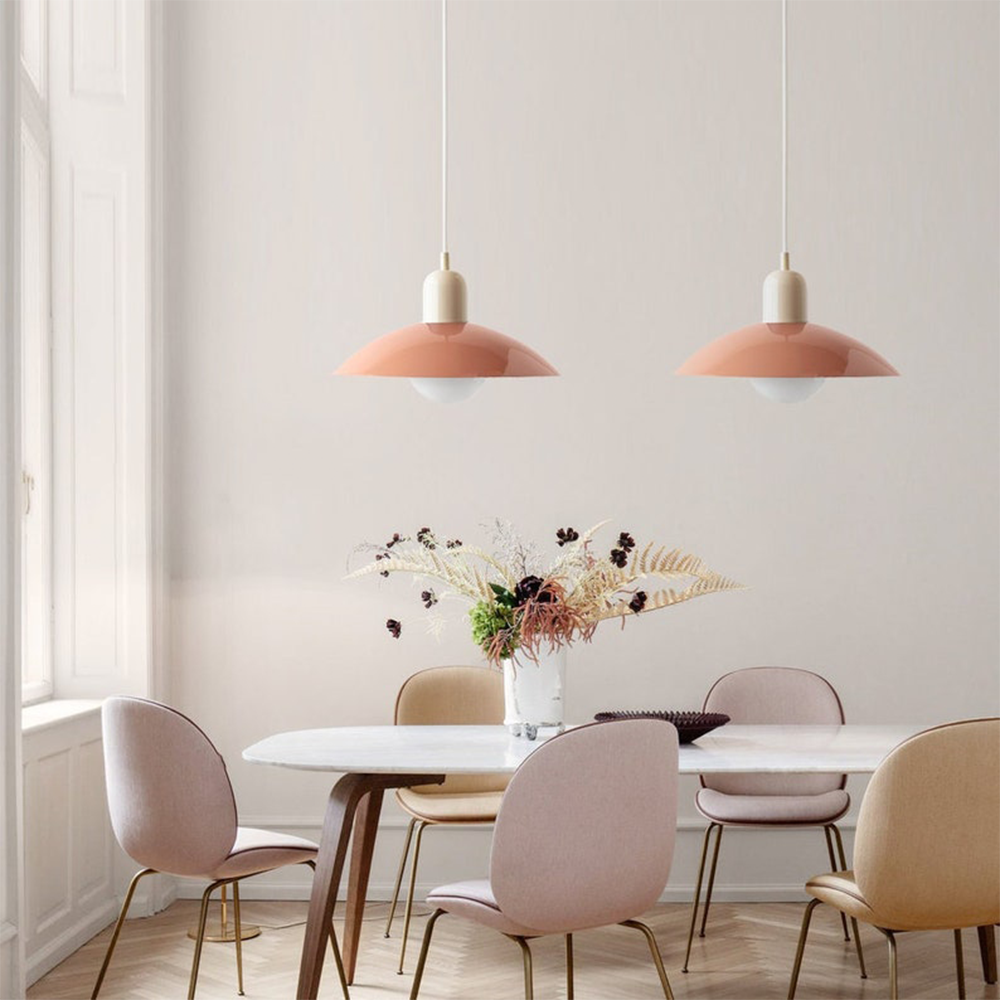 Lampa wisząca Macaron | Kolorowy szklany klosz w nowoczesnym stylu