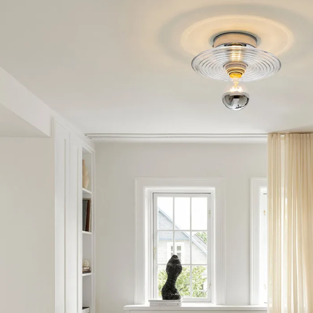 Mara | Szklana lampa ścienna w stylu retro