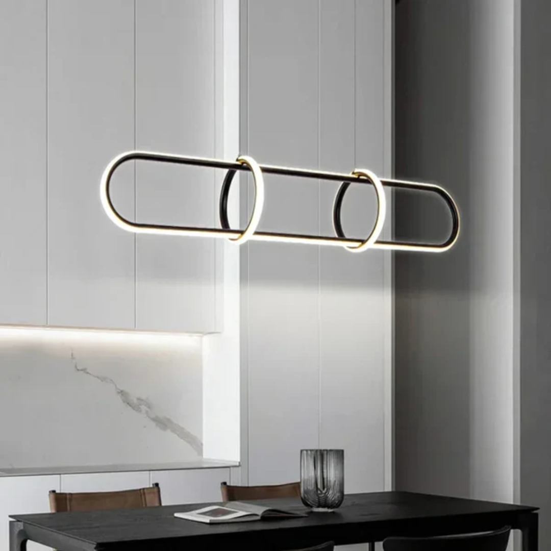 Lampa wisząca owalna | Designerska lampa sufitowa