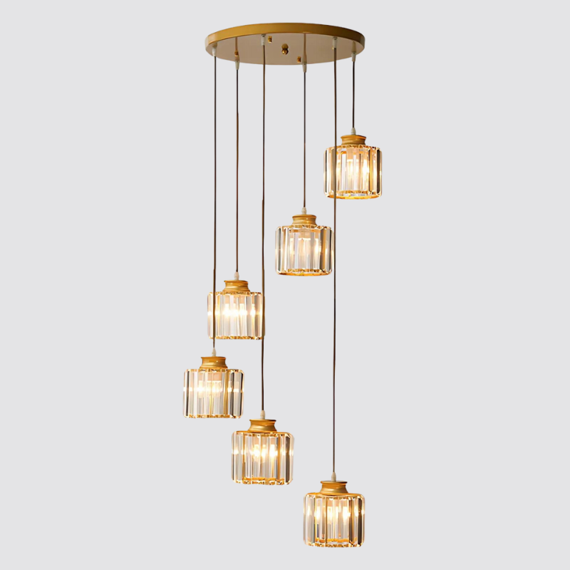 Calira | Lampa sufitowa w stylu cylindrycznego szkła