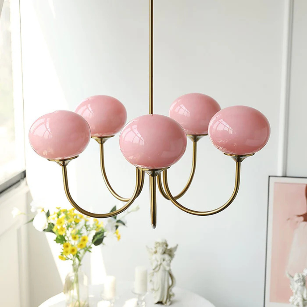 Aris | Designerska lampa wisząca z żyrandolem