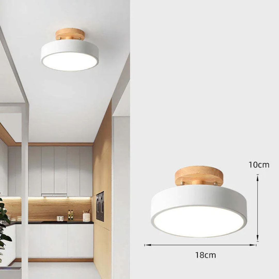Nordis | Lampy sufitowe LED z drewnianą ramą